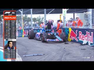 Esteban Ocon SPINS and CRASHES Into Wall in Miami - 2022 Miami GP FP3