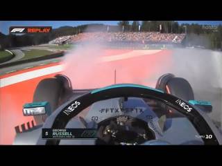 George Russell Q3 Crash Austrian GP 2022